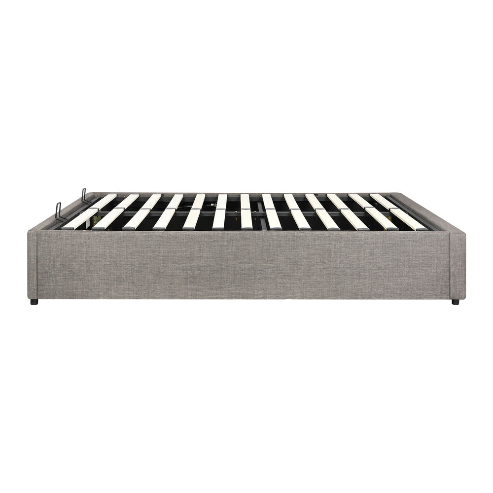 Larkham Grey Gas Lift Bed Base - Queen