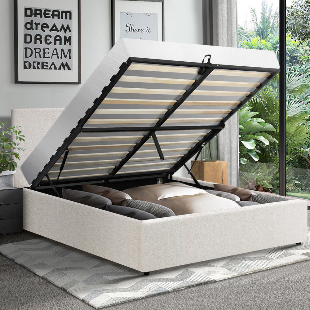 Astana Boucle Gas Lift Storage Bed - Double