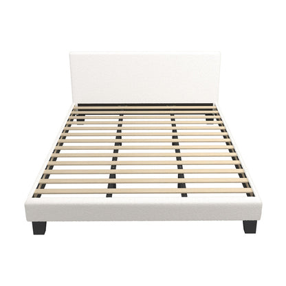 Demetrius Boucle Bed Frame - King