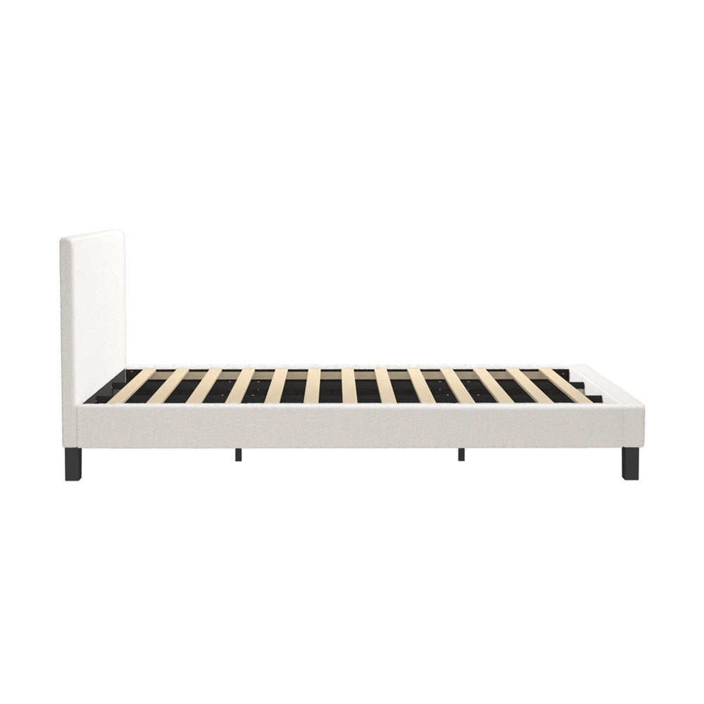 Demetrius Boucle Bed Frame - King