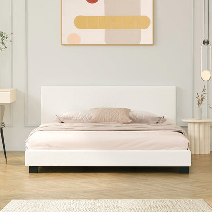 Demetrius Boucle Bed Frame - King