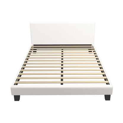 Demetrius Boucle Bed Frame - Queen