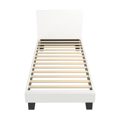 Demetrius Boucle Bed Frame - Single