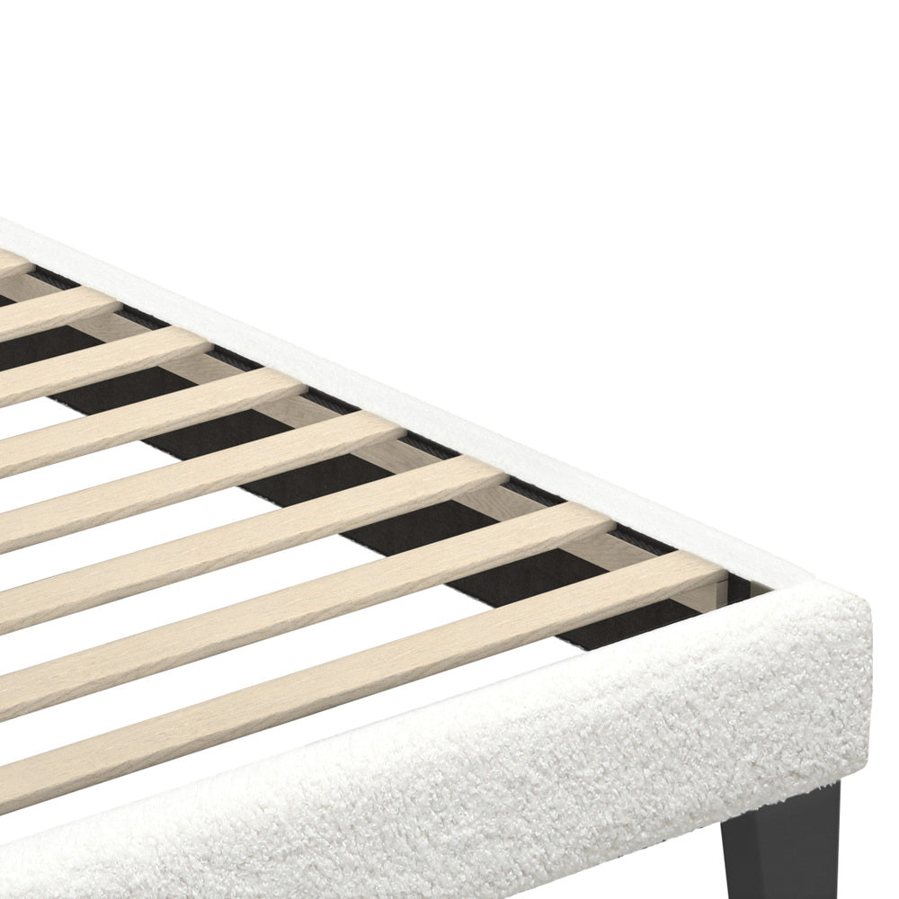 Demetrius Boucle Bed Frame - Single
