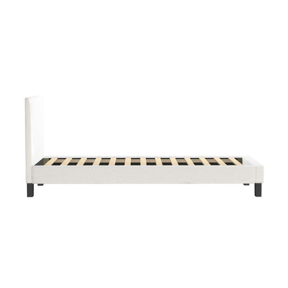 Demetrius Boucle Bed Frame - King Single