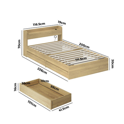 Cassandra Bed Frame - Single