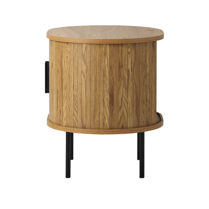 Crown Bedside Table Natural
