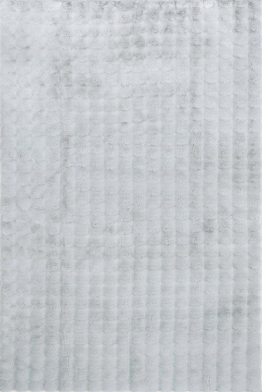 Bubble Washable Rug Silver 220 x 150 CM