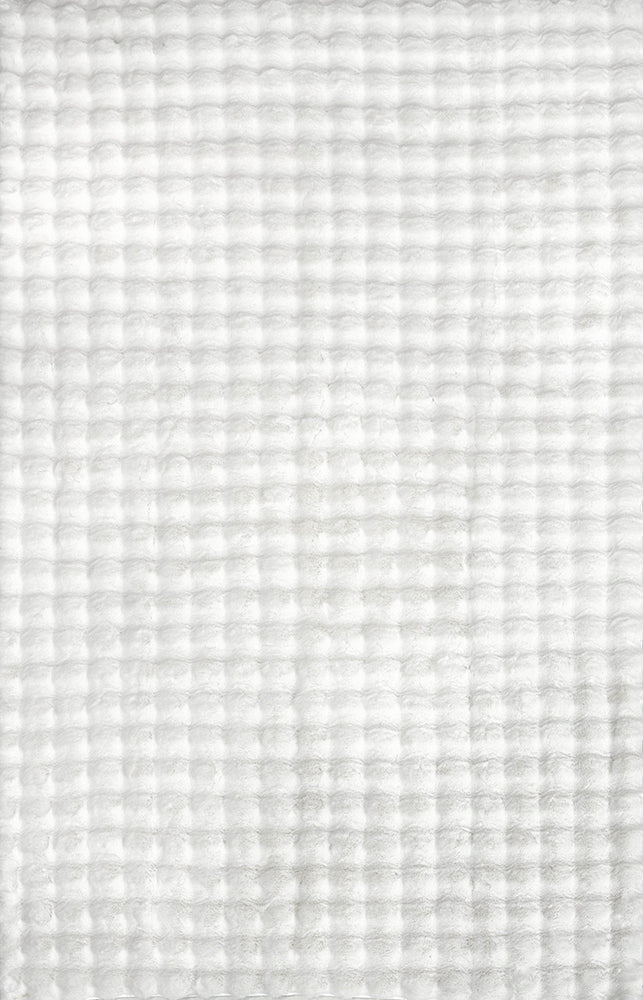 Bubble Washable Rug White 270 x 180 CM