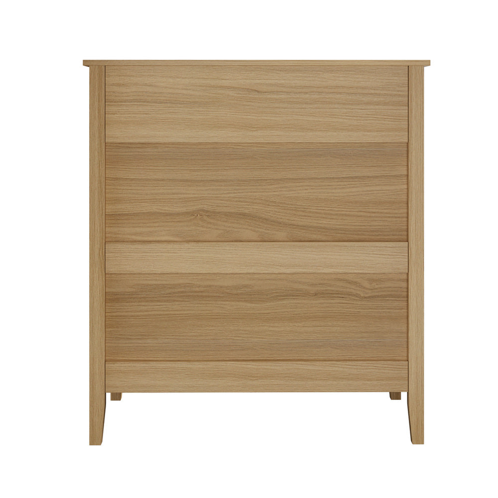 Hilda 5 Drawer Wide Tallboy Natural