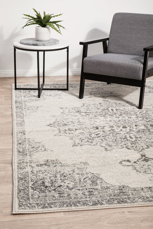 Chrome Rita Silver Rug 330 x 240 CM