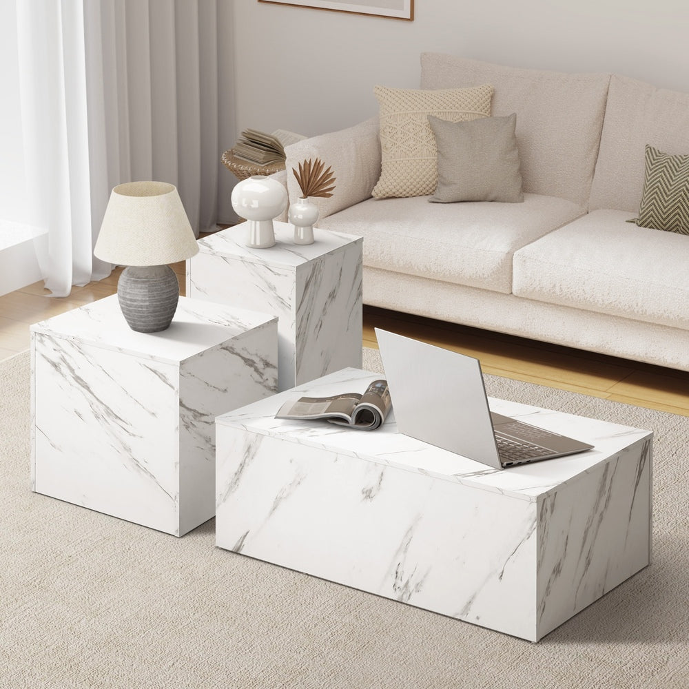 3 Piece Kinsley Coffee & Side Table Set