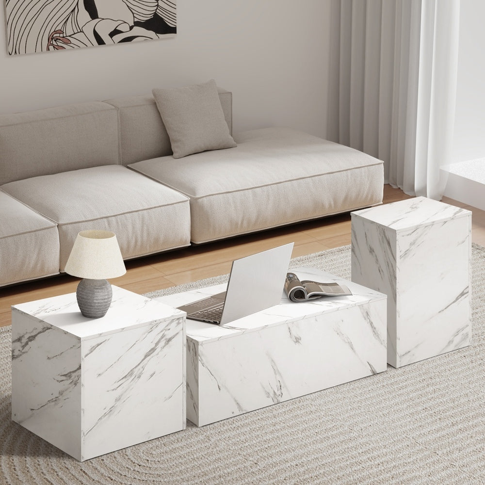 3 Piece Kinsley Coffee & Side Table Set