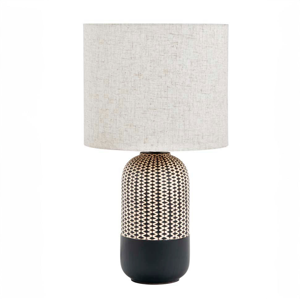 River Table Lamp Black Natural