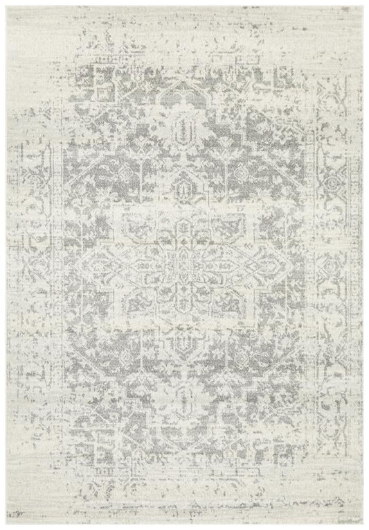 Evoke Dream White Silver Rug 400 x 300 CM