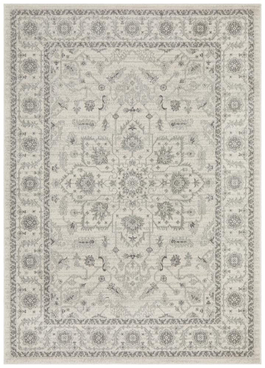Evoke Winter White Transitional Rug 330 x 240 CM