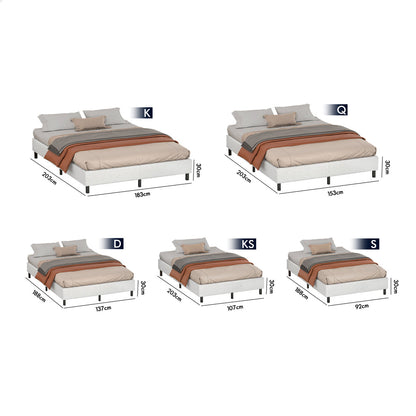 Maryam Boucle Bed Base