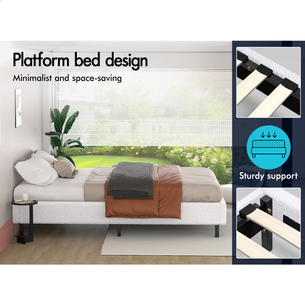Maryam Boucle Bed Base