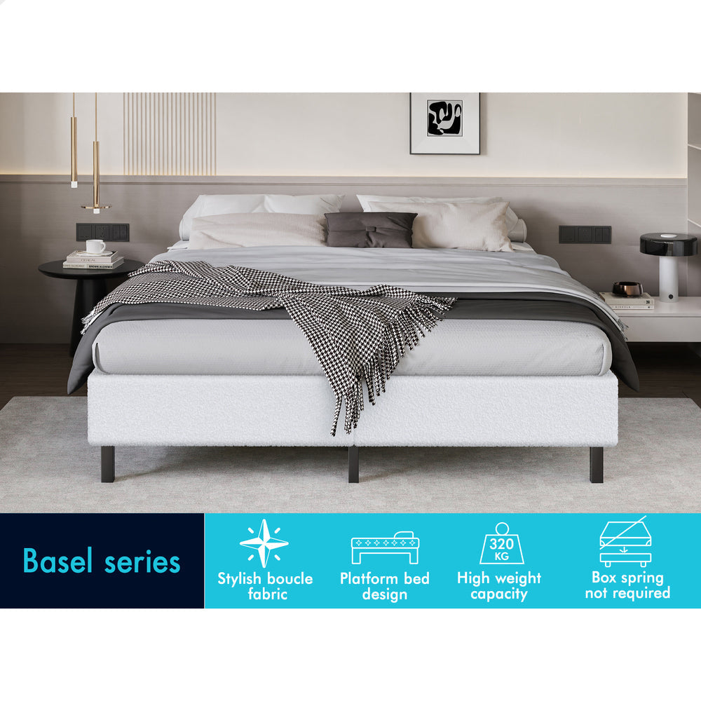Maryam Boucle Bed Base