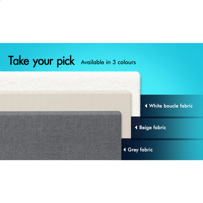Maryam Upholstered Bed Base Beige