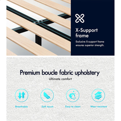 Kenyatta Boucle Bed Frame
