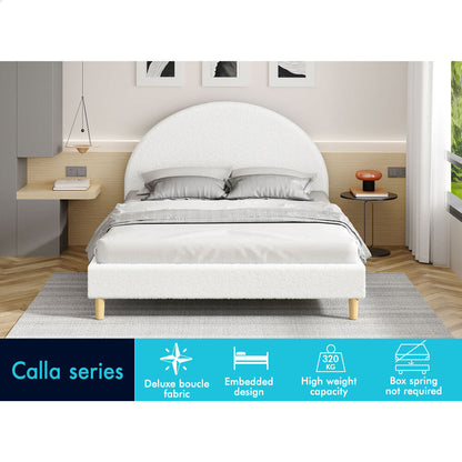 Kenyatta Boucle Bed Frame