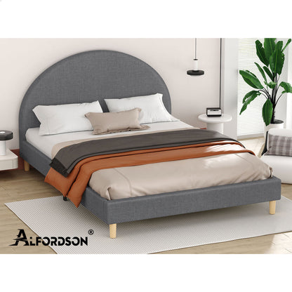 Kenyatta Upholstered Bed Frame Grey