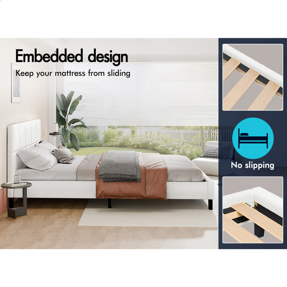 Adelaide Boucle Bed Frame