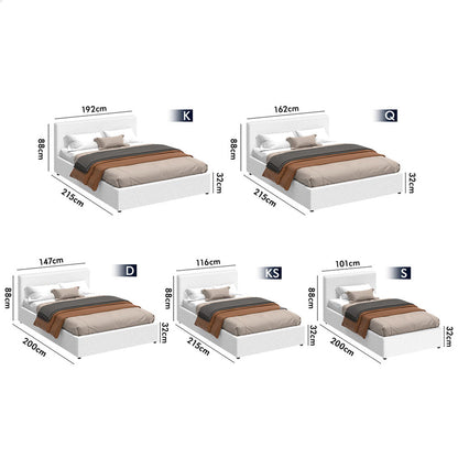 Houston Boucle Gas Lift Bed