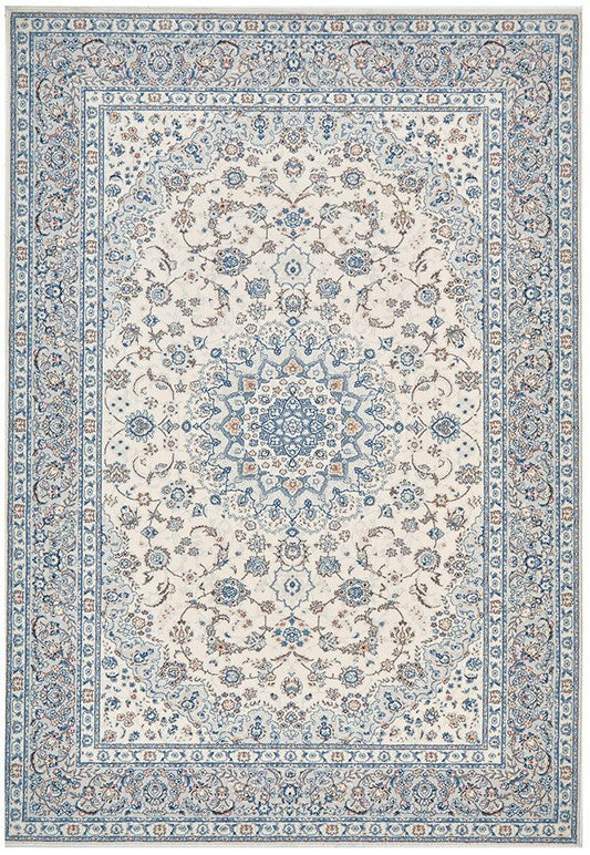 Melody Kashan Ivory Wool Pile Rug 380 x 280 CM