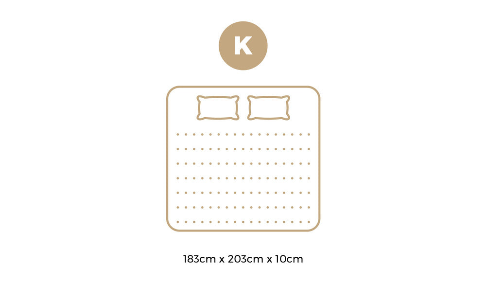 10cm Memory Foam Mattress Topper - King