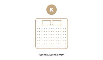 10cm Memory Foam Mattress Topper - King