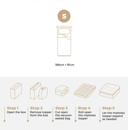 5cm Pillowtop Mattress Topper