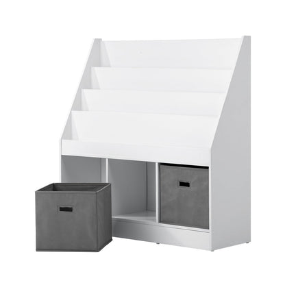 Kids' Emmett Bookshelf with Storage Basket
