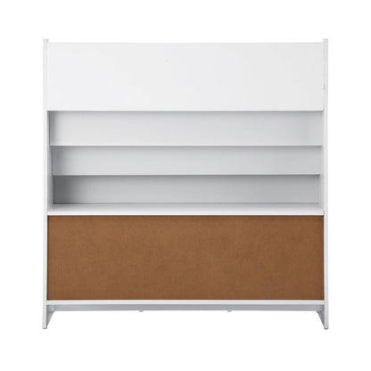 Kids' Emmett Bookshelf with Storage Basket