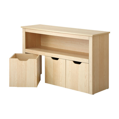 Kids' Mika Bookshelf & Toy Storage Natural