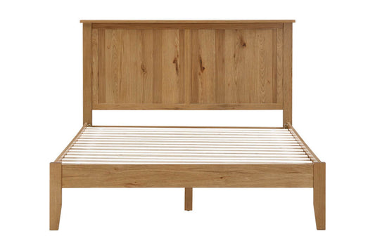Claire American White Oak Timber Queen Bed Frame