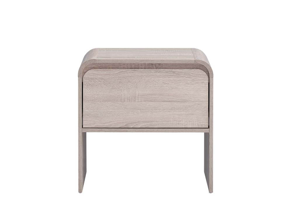 Natalya Bedside Unit Nightstand Side Table 1 Drawer Oak