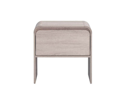 Natalya Bedside Unit Nightstand Side Table 1 Drawer Oak
