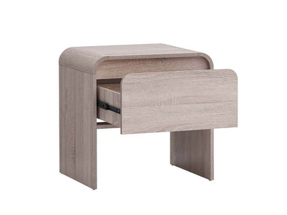 Natalya Bedside Unit Nightstand Side Table 1 Drawer Oak