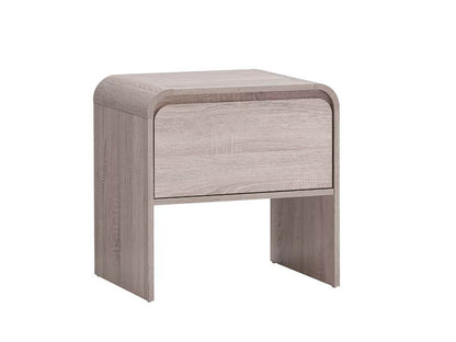 Natalya Bedside Unit Nightstand Side Table 1 Drawer Oak