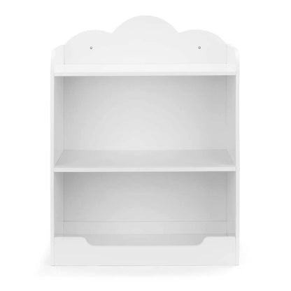 Cloud Kids Bookcase Bookshelf Open Shelving 3-Level White