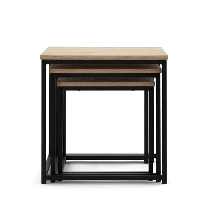 Detroit Nesting Side Tables Coffee Table Industrial (Set of 3)