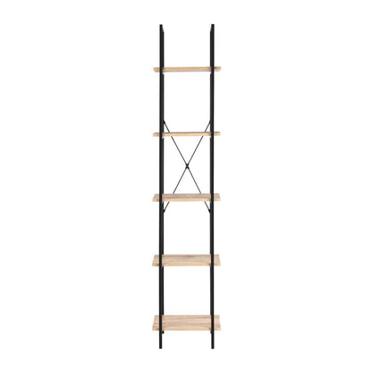 Hadley Bookshelf Display Cabinet 40Cmw 5 Tier Industrial Bookcase Storage Display Shelf