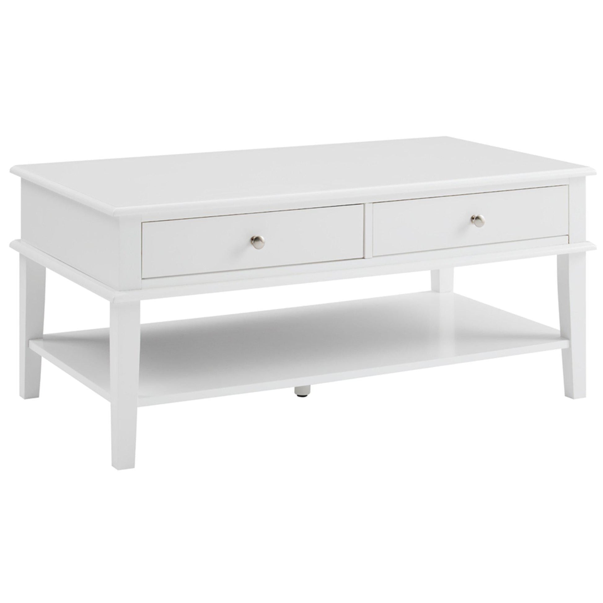 Chloe 2 Drawer 1 Shelf Coffee Table