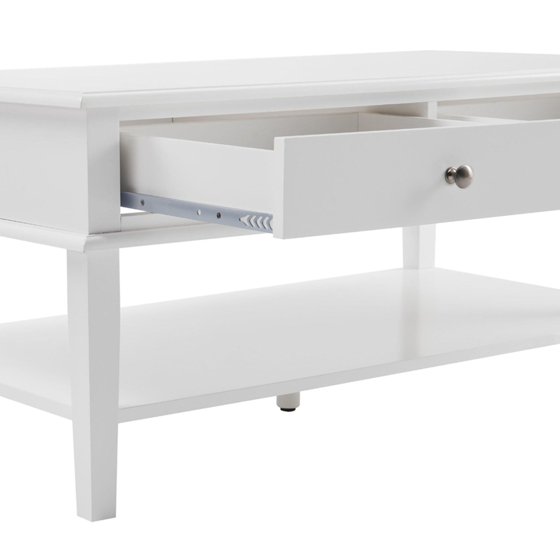Chloe 2 Drawer 1 Shelf Coffee Table