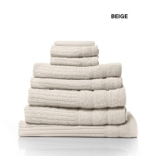 Royal Comfort Eden Egyptian Cotton 600 GSM 8 Piece Towel Pack