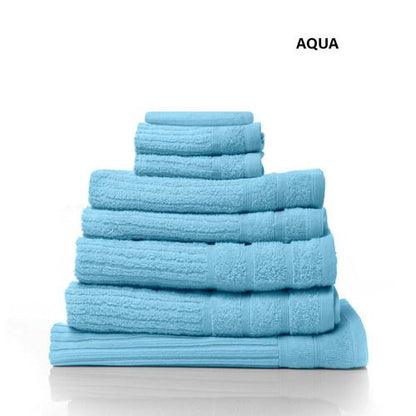 Royal Comfort Eden Egyptian Cotton 600 GSM 8 Piece Towel Pack