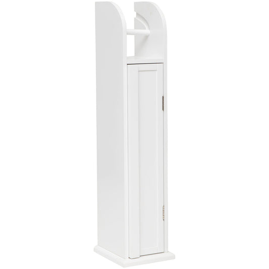 Classic Toilet Roll Holder and Storage Cabinet - white