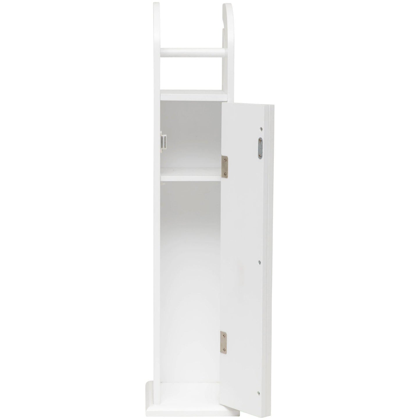 Classic Toilet Roll Holder and Storage Cabinet - white